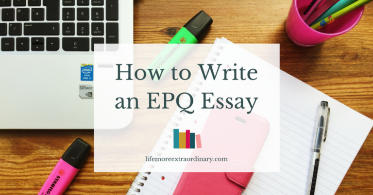 how to structure epq essay